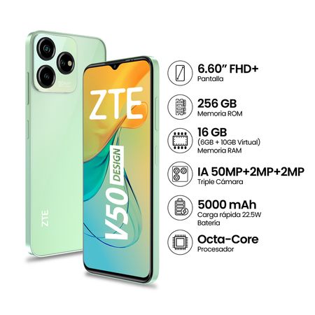 Smartphone ZTE Blade V50 Design 6GB+256 GB Verde