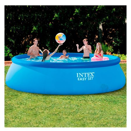 Piscina Borde Inflable en Tono Celeste Y+Papel de Regalo