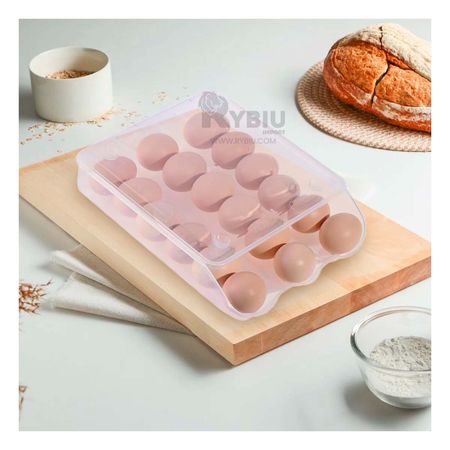 Organizador Moderno de Huevos Transparente Y+Papel de Regalo