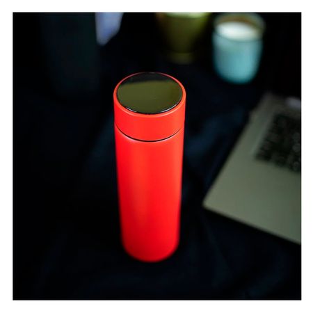 Termo Innovador y Digital Inteligente para Te 500ml Rojo