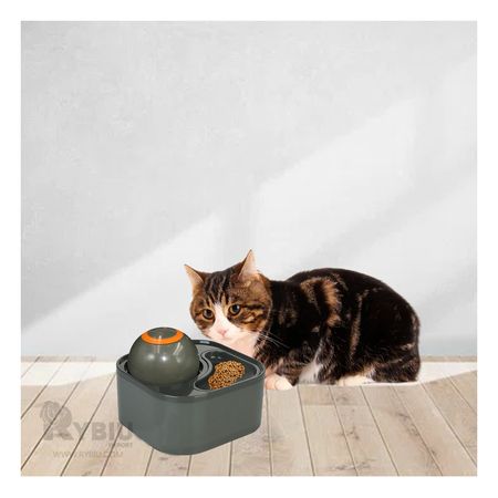 Comedero Pet Dinamico en Color Plomo Y+Post-it Adhesivos