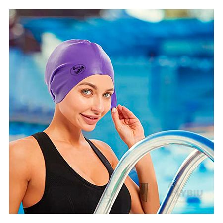 Cubridor de Natacion en Morado Y+Regalo Ligas para Peinar