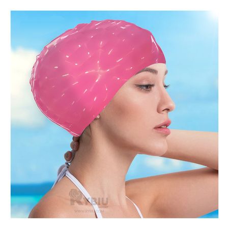 Gorro con Proteccion al Cabello en Rosado Y+Regalo Stickers