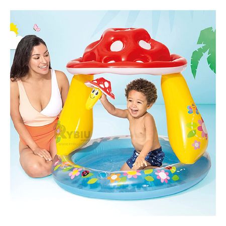 Piscina de Ninos Modelo Honguito en Tono Multicolor Piscina para Pequenos en Multicolor Y+Papel de Regalo