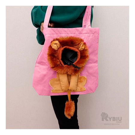 Cartera de Paseo para Mascota Tono Rosado Y+Papel de Regalo