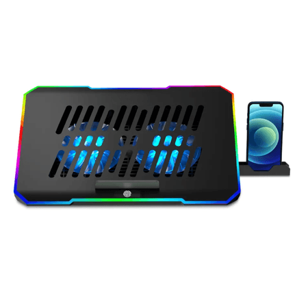 Cooler Ventilador Soporte Laptop Notebook Gaming RGB HOCO DH19 Cooler Ventilador RGB HOCO DH19