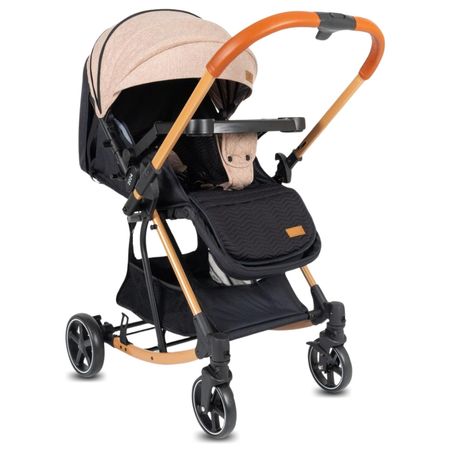 Coche Mecedora Petricor con Mango Reversible Beige