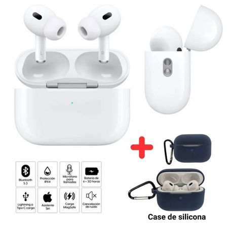 Audífonos Bluetooth Genéricos Tipo AirPods Pro 2da Generación + Case Funda - Pods Pro