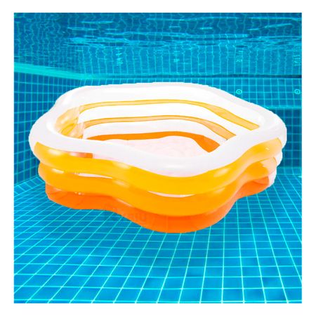 Piscina Infantil para Uso de Naranja Y+Stickers