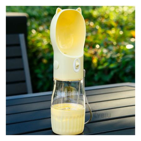 Dispensador de Agua en Forma de Gato en Color Amarillo