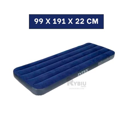 Colchoneta Comoda en Azul 1 1/2pz Y+Regalo Ligas para Peinar