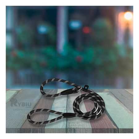 Soga Moderno Delgada 1.2m en Color Negro Y+Papel de Regalo