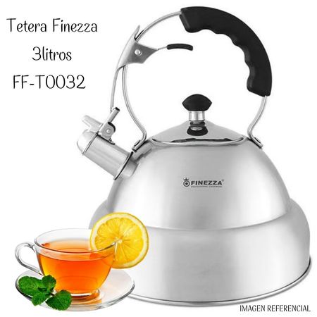 Tetera Finezza de 3.0 Lt - FF-T0032- Acero Inoxidable – NEGRO