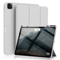 Funda Smart Cover con Porta Lapiz para Tablet Pad 6 Gris