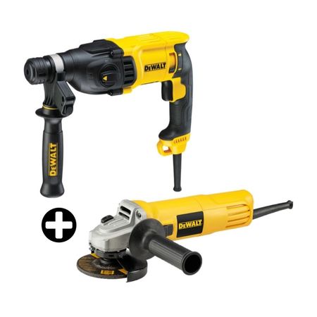 Rotomartillo DewaLT D25133K SDS 800W 2.6J + Amoladora 4 1/2