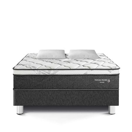 Cama Paraíso Pocket Star Queen - Charcoal