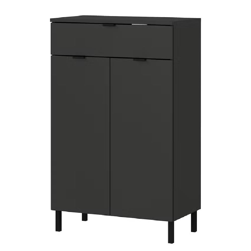 Mueble Auxiliar de Baño Moderno Ulán Negro R&R MUEBLES