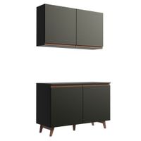 Kit Mueble de Cocina Reims 120 cm Negro