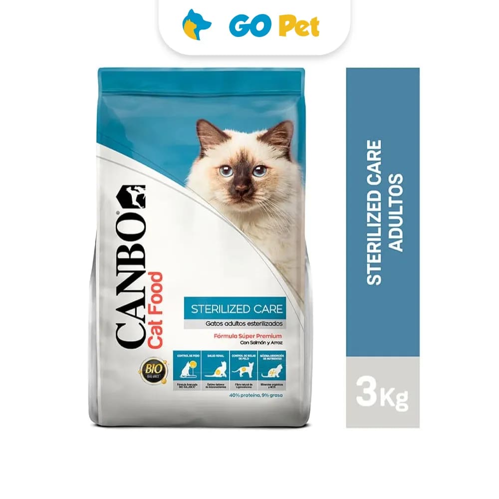 Alimento Para Gatos Canbo Sterilized Care Cuidado Esterilizado 3 Kg