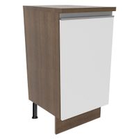 Mueble de Cocina 1 Puerta Glamy 40 cm Marrón/Blanco