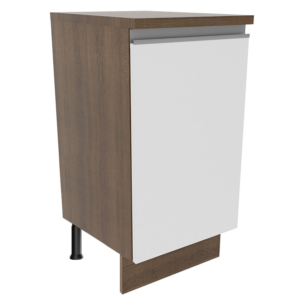 Mueble de Cocina 1 Puerta Glamy 40 cm Marrón/Blanco