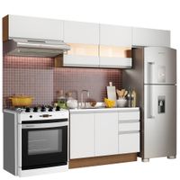 Mueble de Cocina Integral Marina 280 cm Marrón/Blanco 01