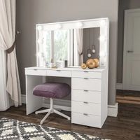 Tocador Moderno Hanaoka Blanco R&R MUEBLES