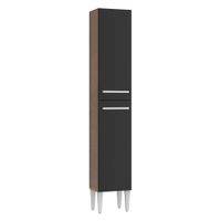 Mueble de Cocina Despensa 2 Puertas Emilly 32 cm Marrón/Negro