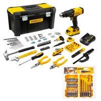 Taladro Percutor 1/2"" 20V Bat+Set 27 pz Stanley SCD711C1H-K1