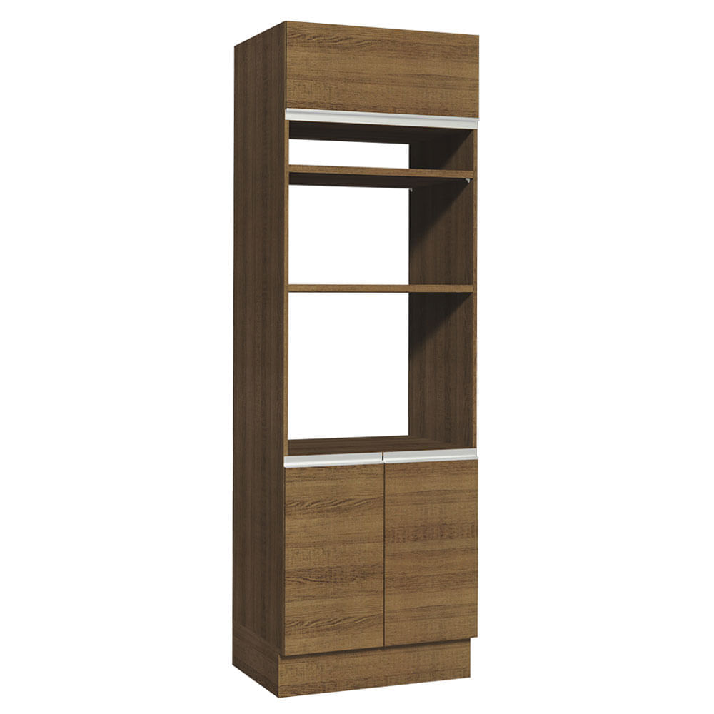 Mueble de Cocina Torre para Hornos 3 Puertas Glamy 70 cm Marrón
