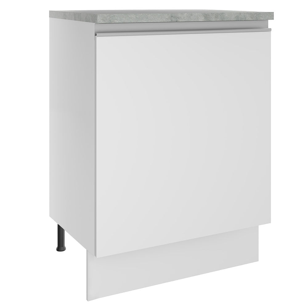 Mueble de Cocina 1 Puerta Glamy 60 cm Blanco