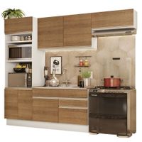 Mueble de Cocina Integral Glamy 270 cm Blanco/Marrón 15