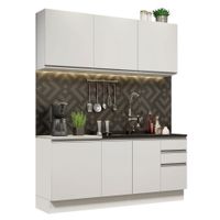 Mueble de Cocina Integral Glamy 180 cm Blanco 10