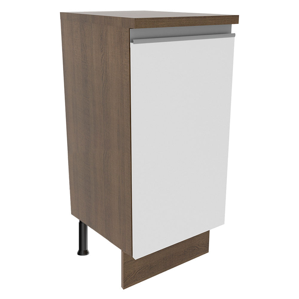 Mueble de Cocina 1 Puerta Glamy 35 cm Marrón/Blanco