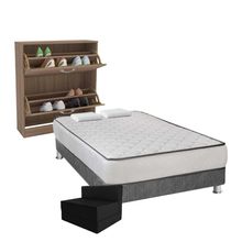 pack-cama-2-plazas-colchon-base-tarima-sofa-cama-2-almohadas-zapatera-fortaleza-2-cajones