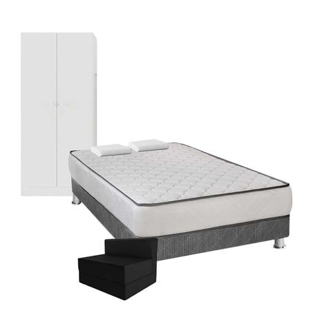 pack-cama-2-plazascolchon-base-tarima-sofa-cama-2-almohadas-ropero-2-puertas-blanco