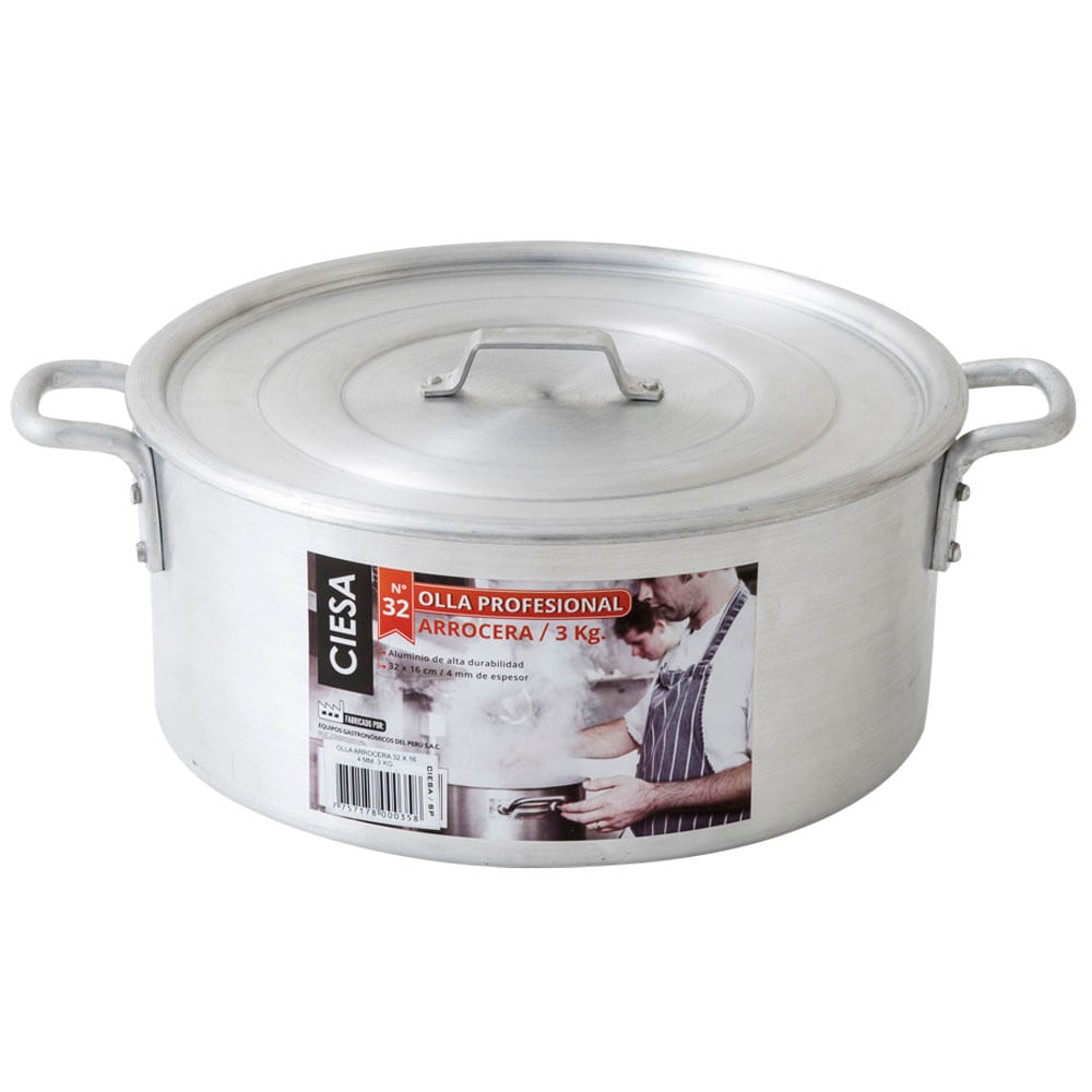 Olla Arrocera 32x16 4mm 3Kg