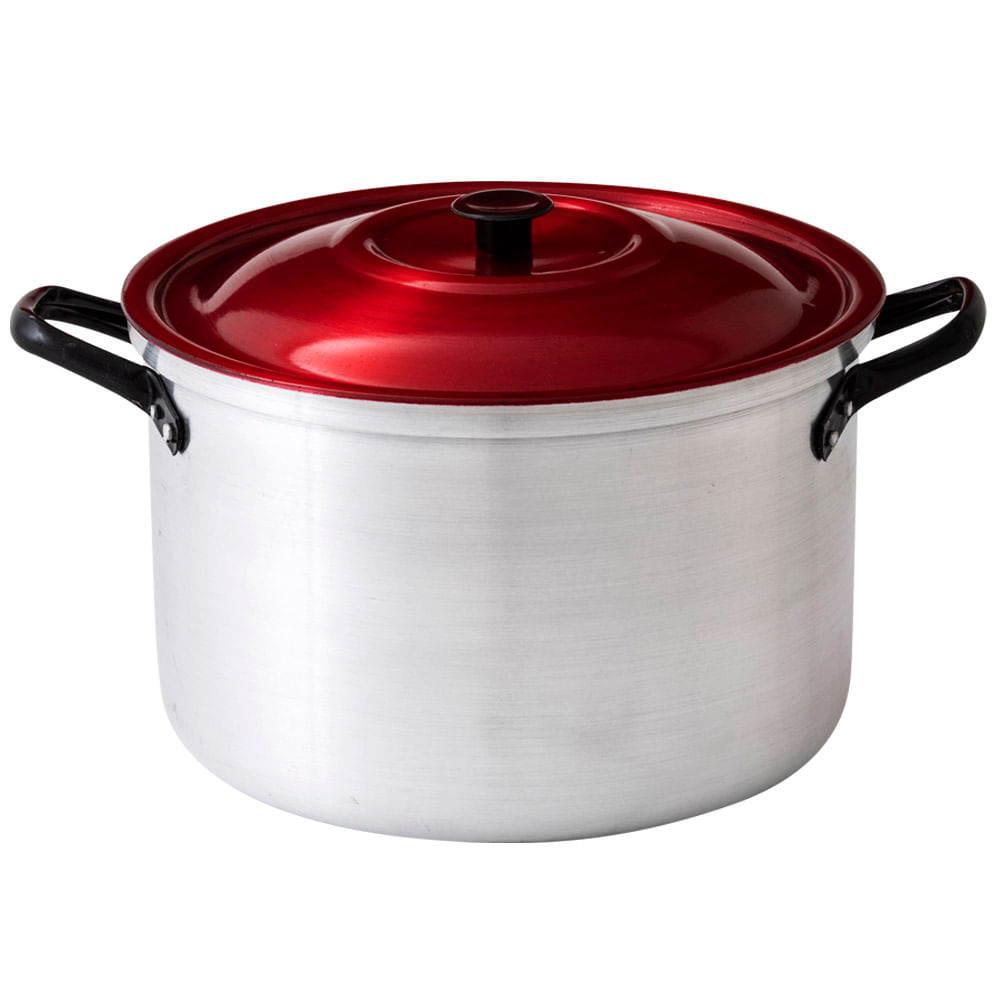 Olla Eco N°25 con Tapa Roja 1.2mm 9L