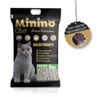 Arena PREMIUM para gato aroma Manzana de 5 Kg con asa y cierre hermético