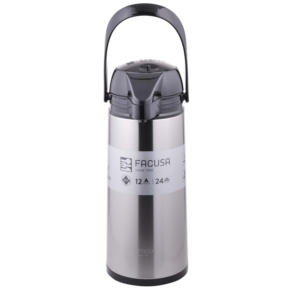 Termo FACUSA 1.9L Sifon Ac. Inox. Satina