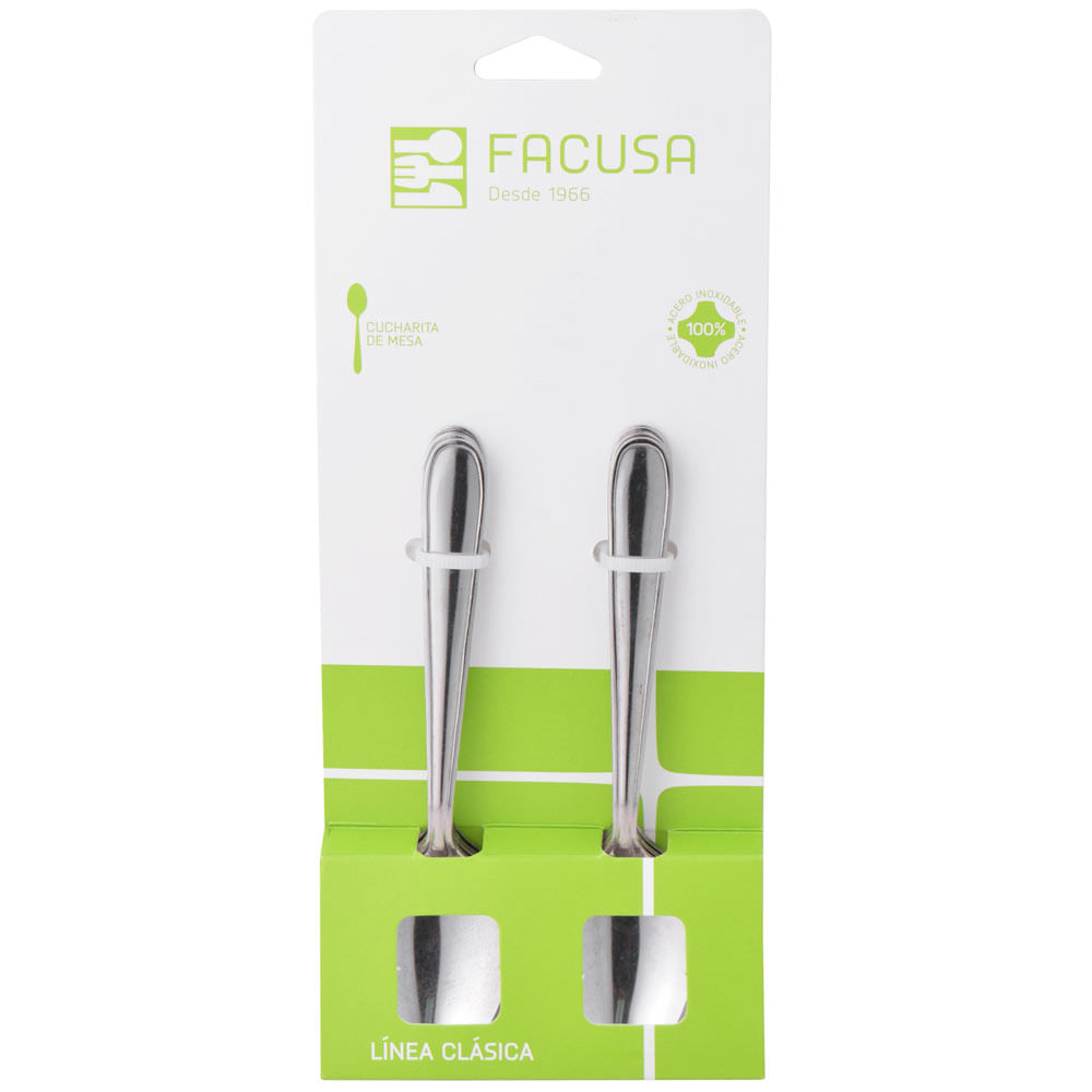 Set de Cucharitas de Té FACUSA M12 Blíster 12un 30x90x222mm