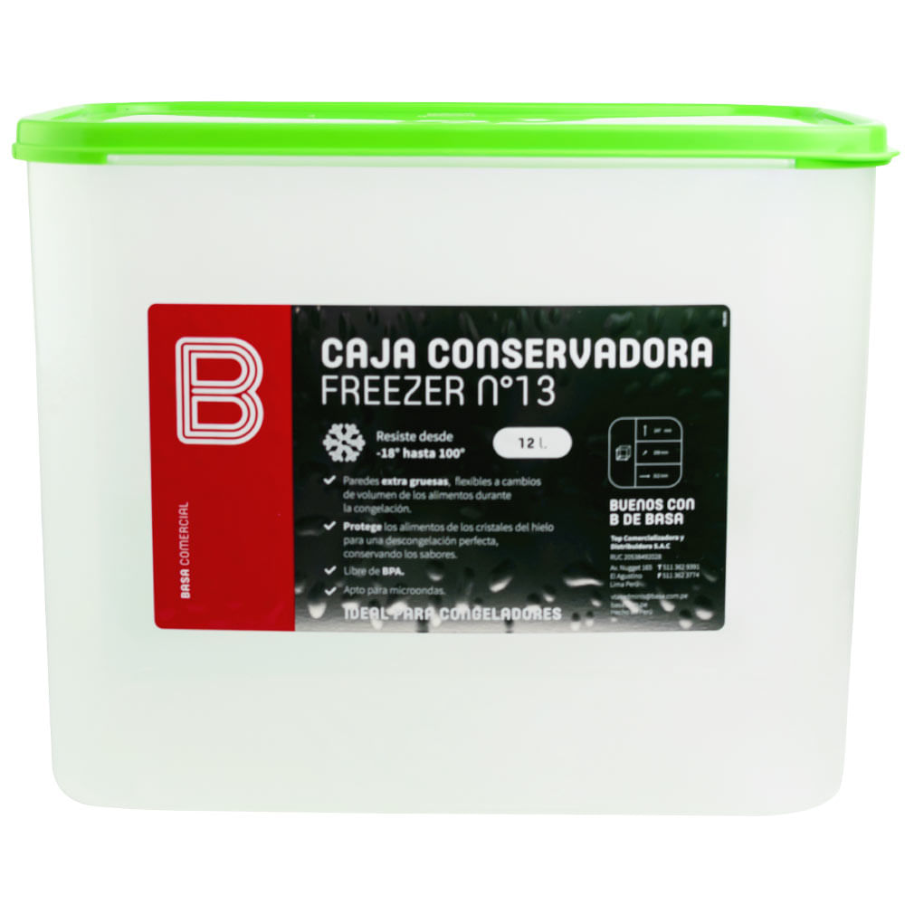 Caja Conservadora BASA Freezer #13