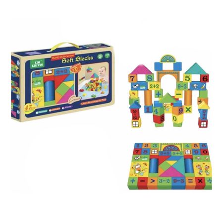 Bloques Suaves Educativos  Set de 47 Piezas Bloques Suaves Educativos Set de 47 Piezas