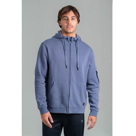 Polera Ultimate con Cierre para Hombre - Blue Titan Polera Ultimate con Cierre para Hombre Talla Blue Titan Talla M