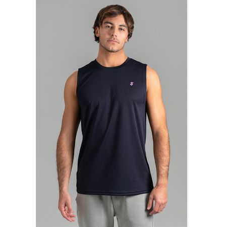 Polo Deportivo Sin Mangas para Hombre Black Talla L