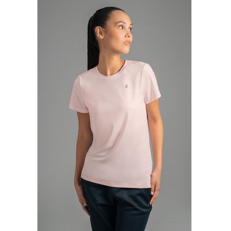 Polo Deportivo Manga Corta para Mujer Pink Talla L