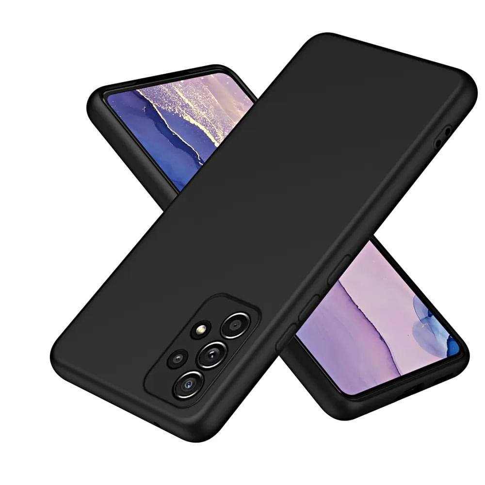 Funda para Samsung A15 4G Soft Feeling Antishock Negro Resistente ante Caídas y Golpes