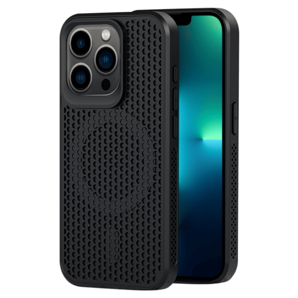 Funda para iPhone 15 Pro Magsafe Malla Termica Antishock Negro Resistente a Caídas y Golpes