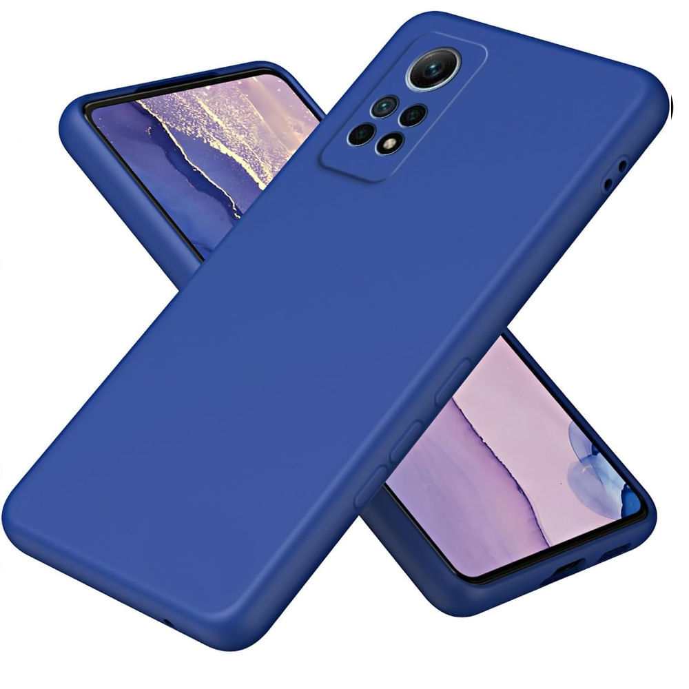Funda para Xiaomi Poco F4 GT Soft Feeling Antishock Azul Resistente ante Caídas y Golpes