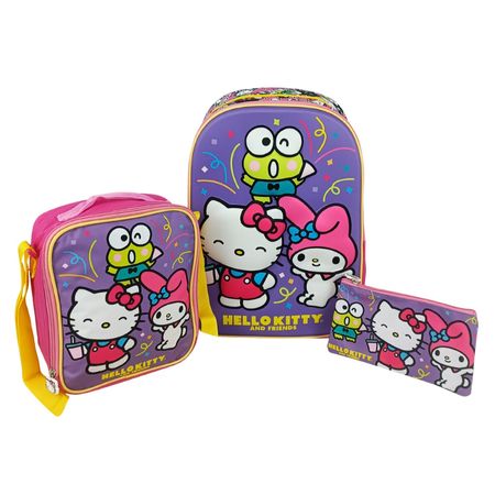 Set Mochila Ranger Oficio Kitty & Friends Scool